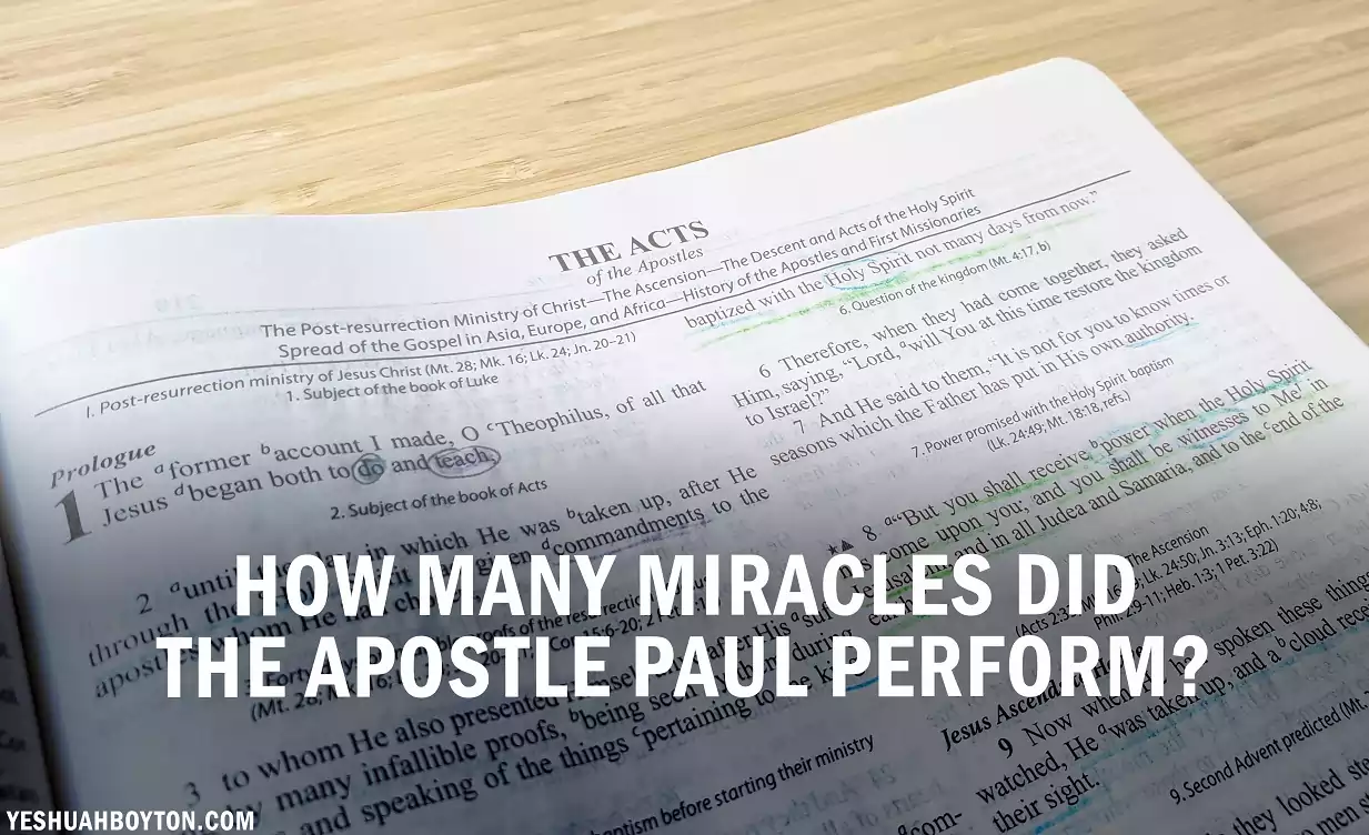 how many miracles did the apostle paul perform